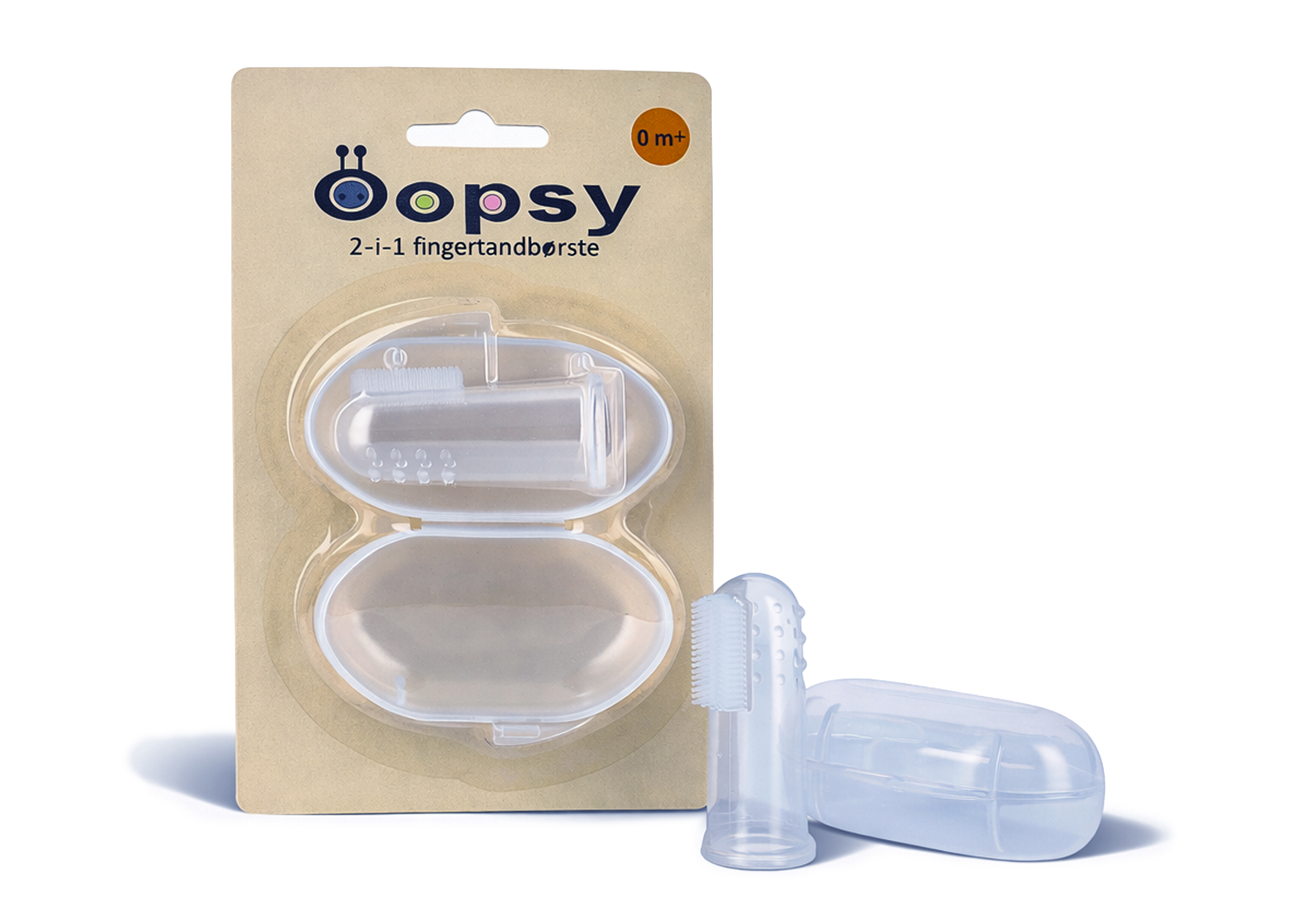 Oopsy 2i1 fingertandbørste